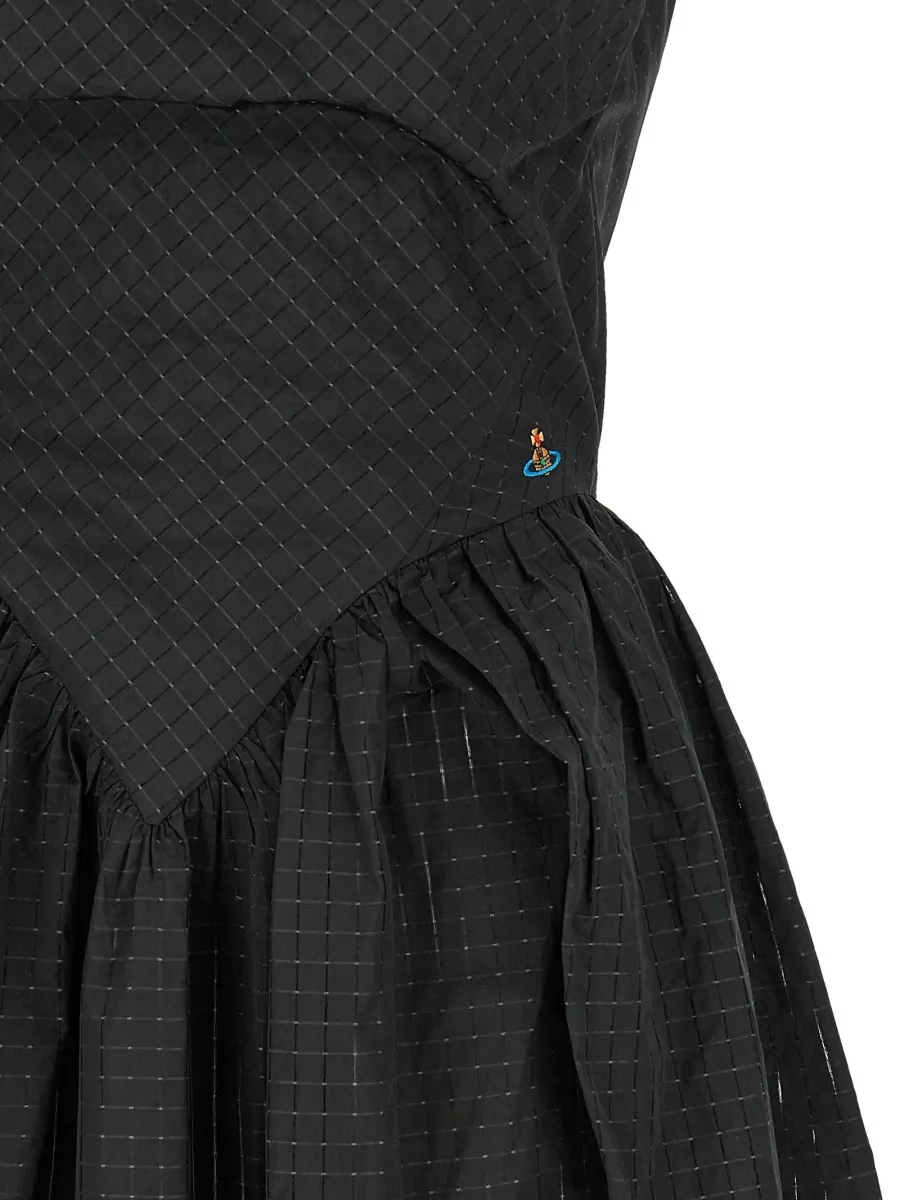 Vivienne Westwood Silk-Blend Draped Midi Dress