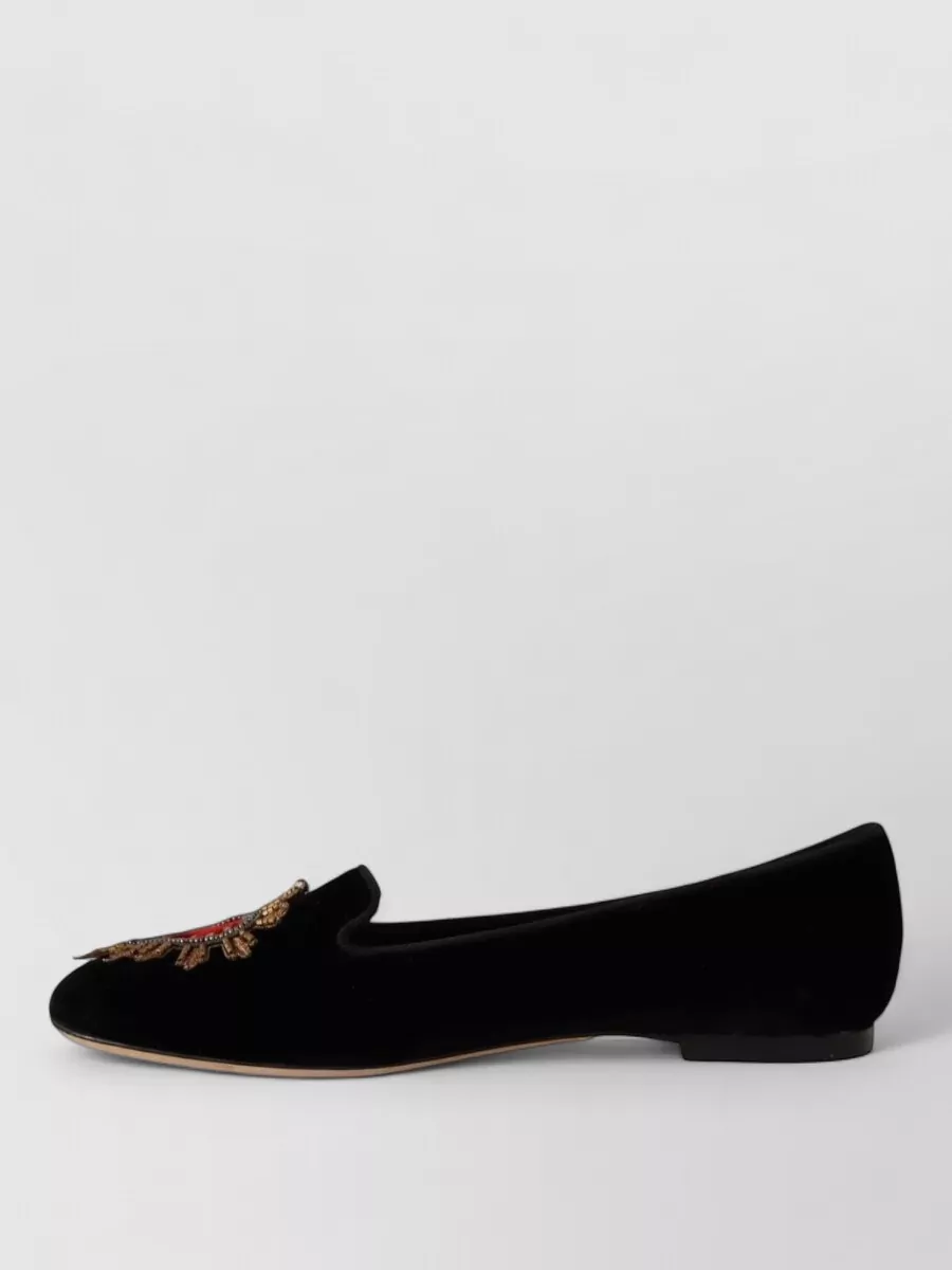 Dolce&Gabbana Leather Slip-On Slippers