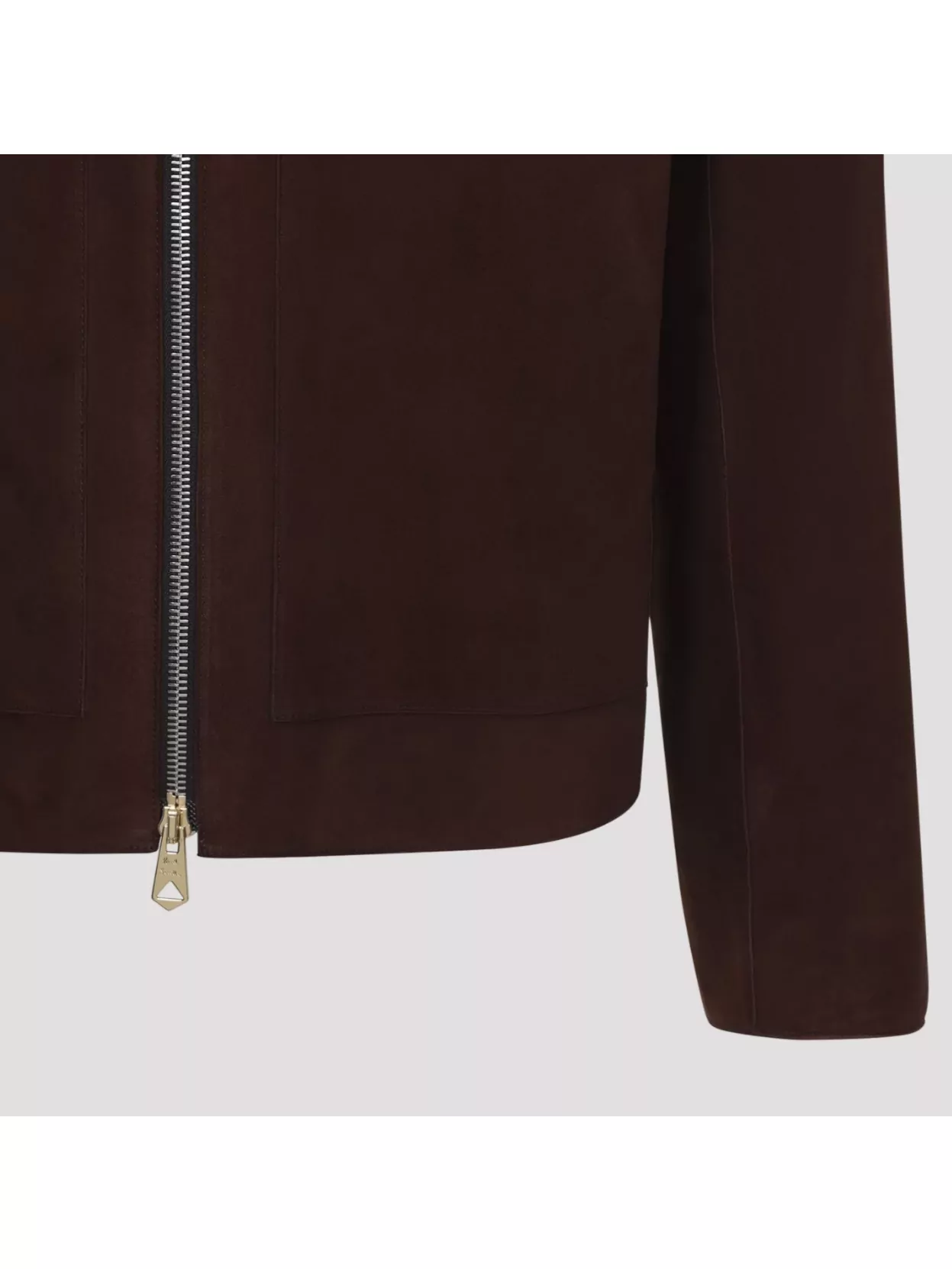 Shop Paul Smith Regular Fit Leather Jacket In Brown