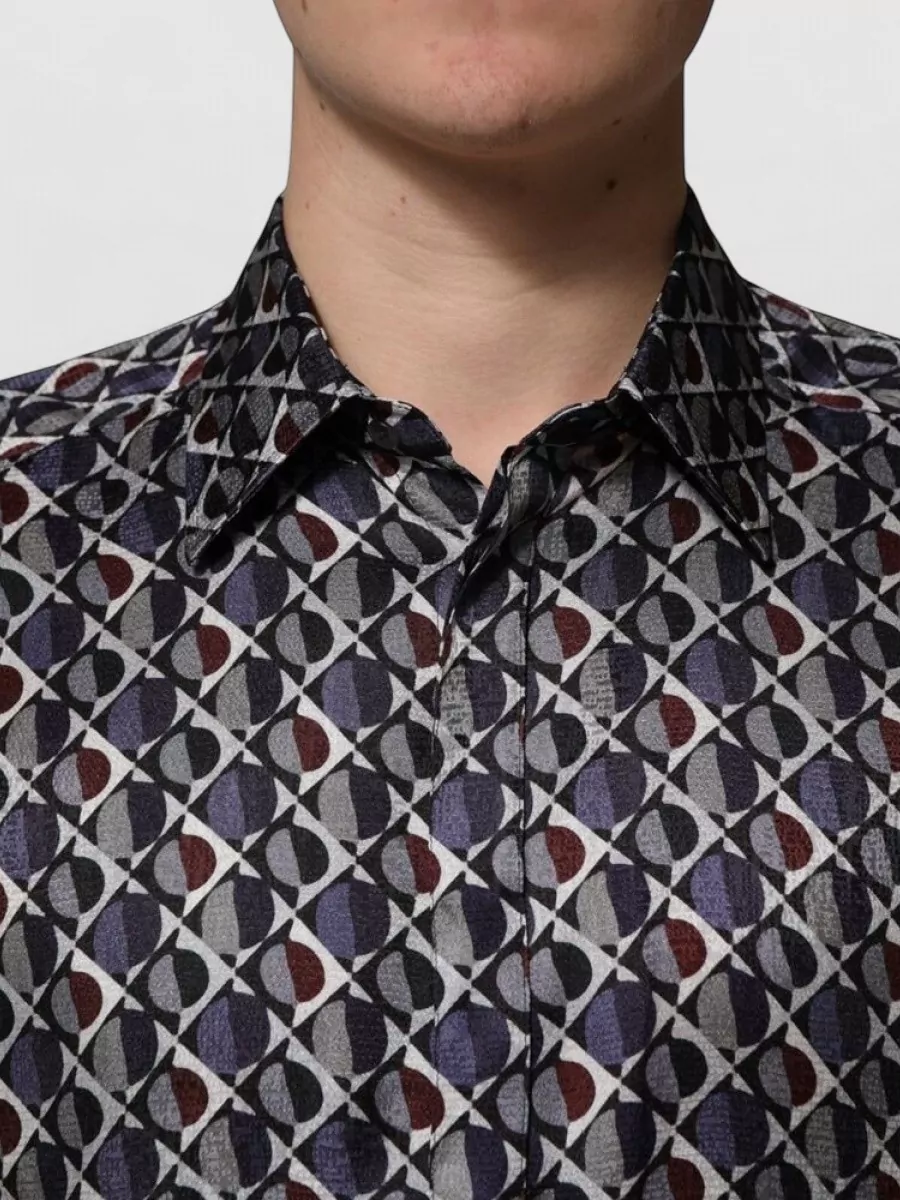 Dolce&Gabbana Silk Printed Dress Shirt