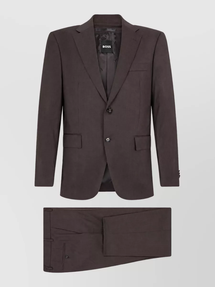 Boss Virgin Wool Single-Breasted Blazer