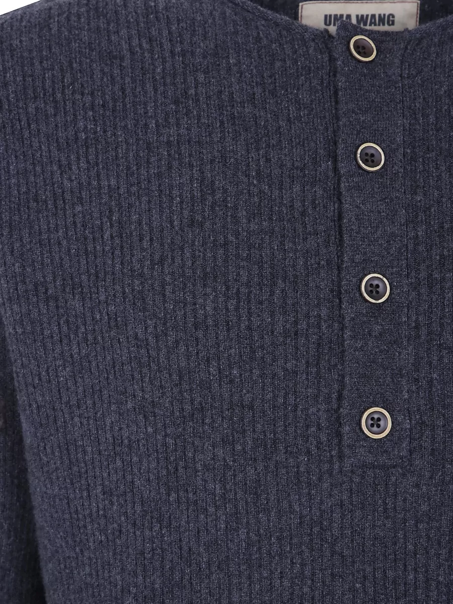 Uma Wang Cashmere Henley Jumper