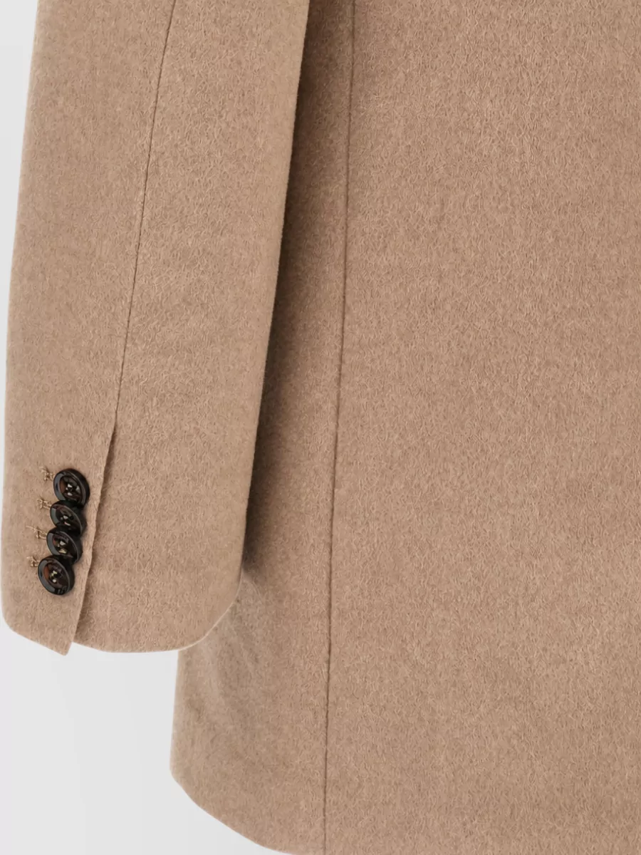 Moorer Wool Cashmere Single-Breasted Coat