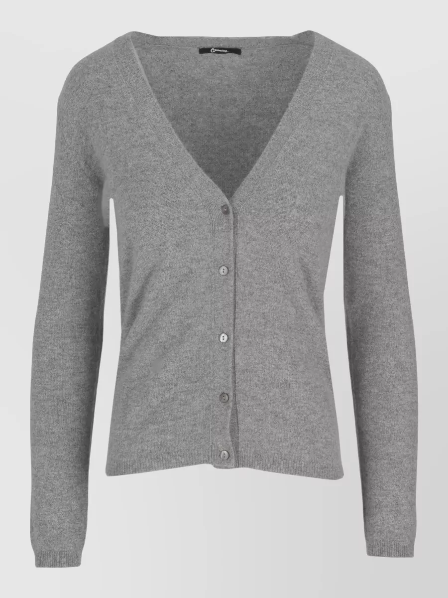 La Rose cashmere cropped v-neck cardigan