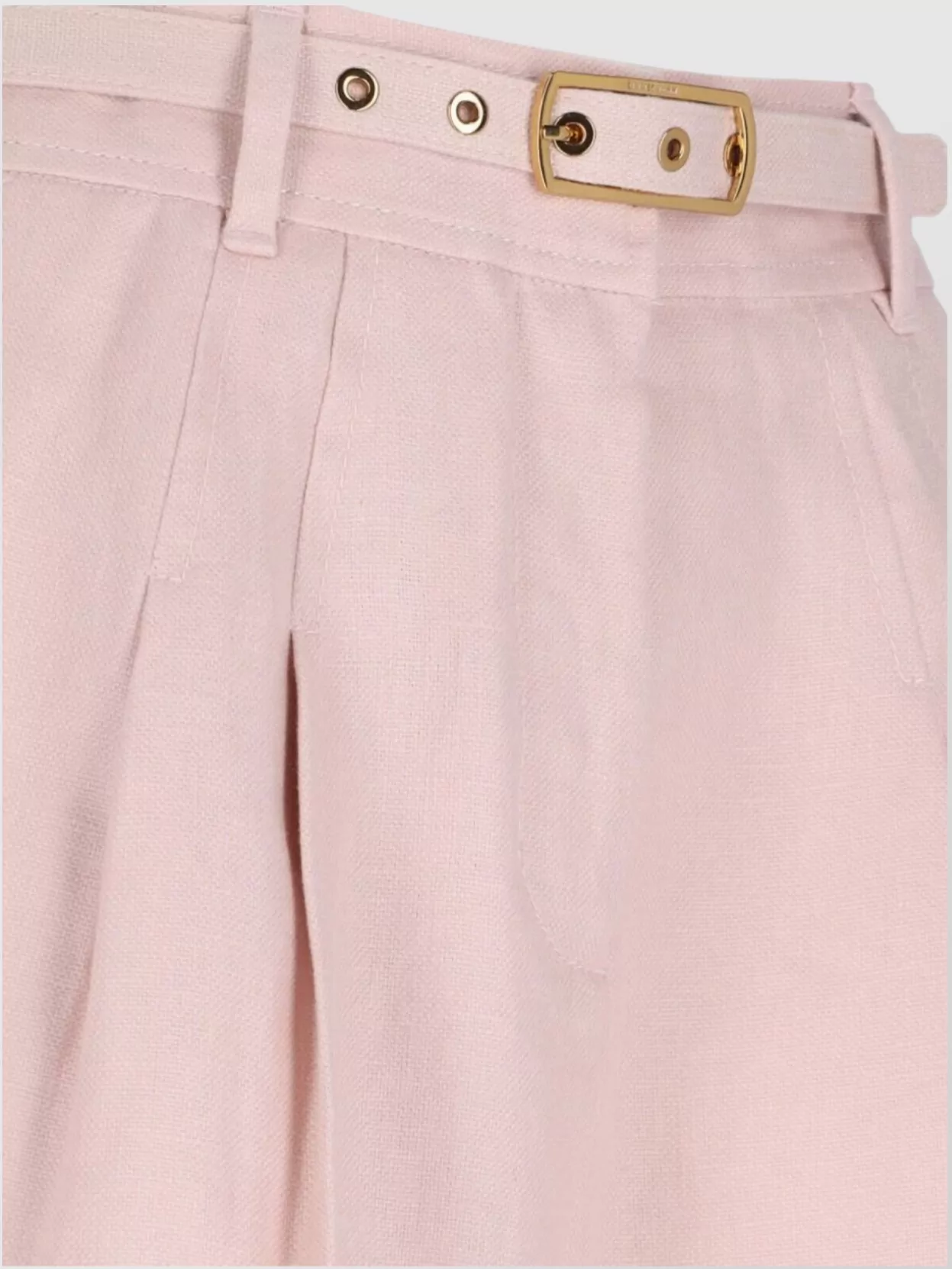 Zimmermann Straight Pleated Shorts Rolled Hem