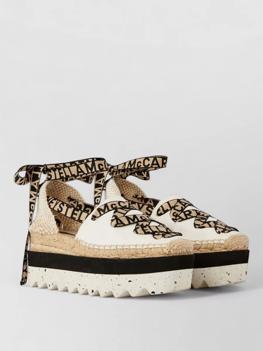 Stella Mccartney Organic Canvas Espadrilles Logo