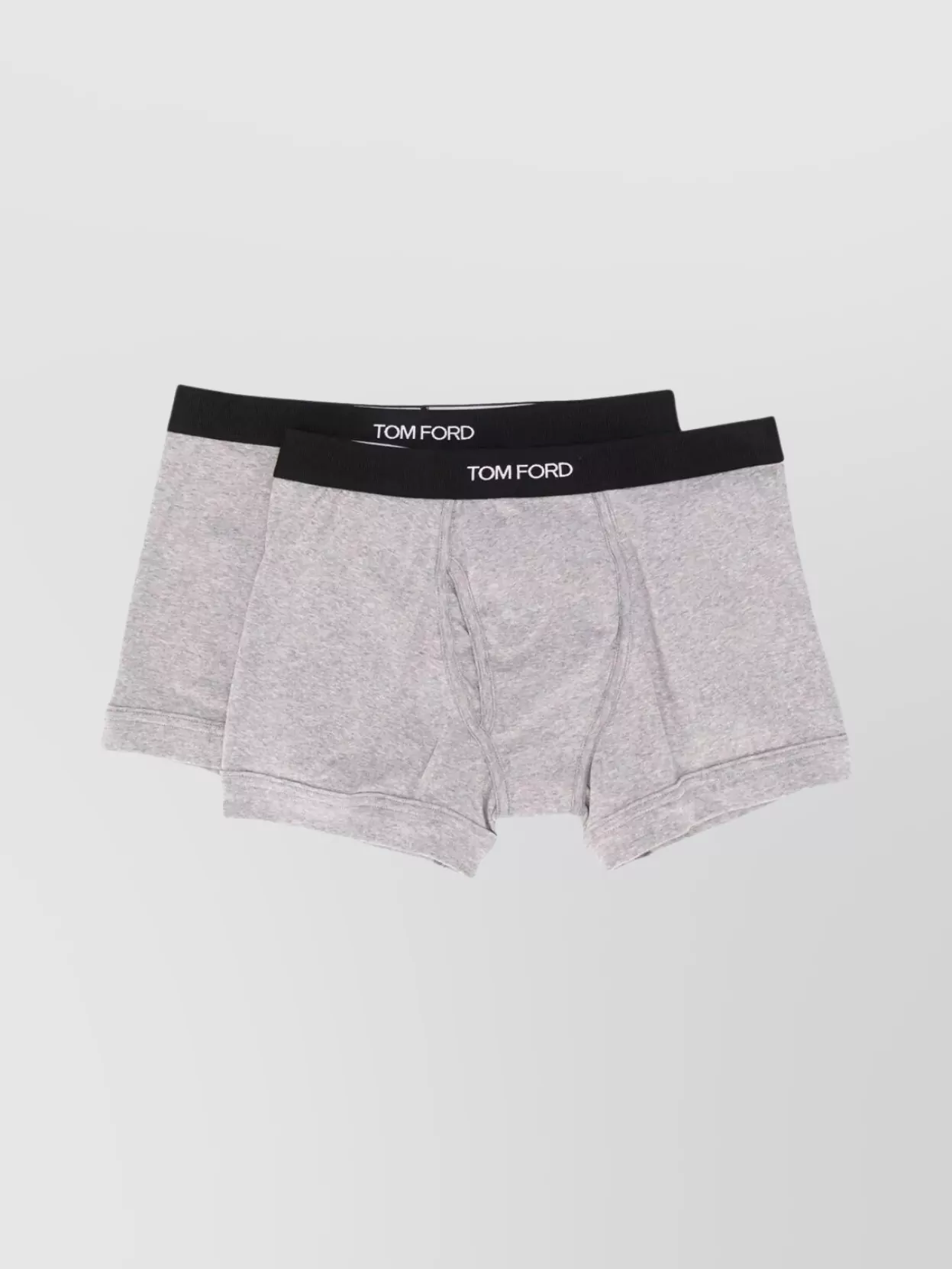 Tom Ford 2 Cotton Boxer Briefs With Logo Waistband