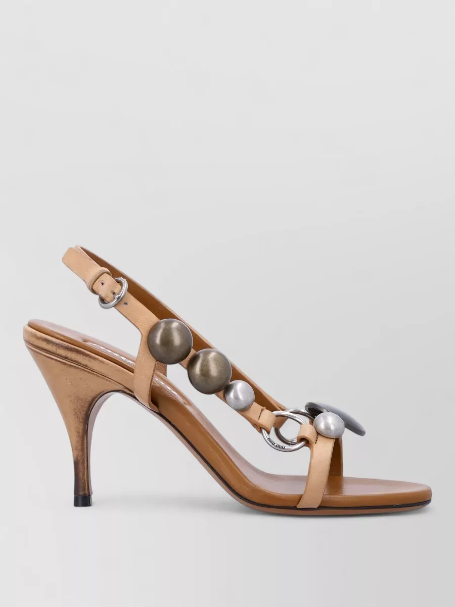 Miu Miu Leather high-heel sandals