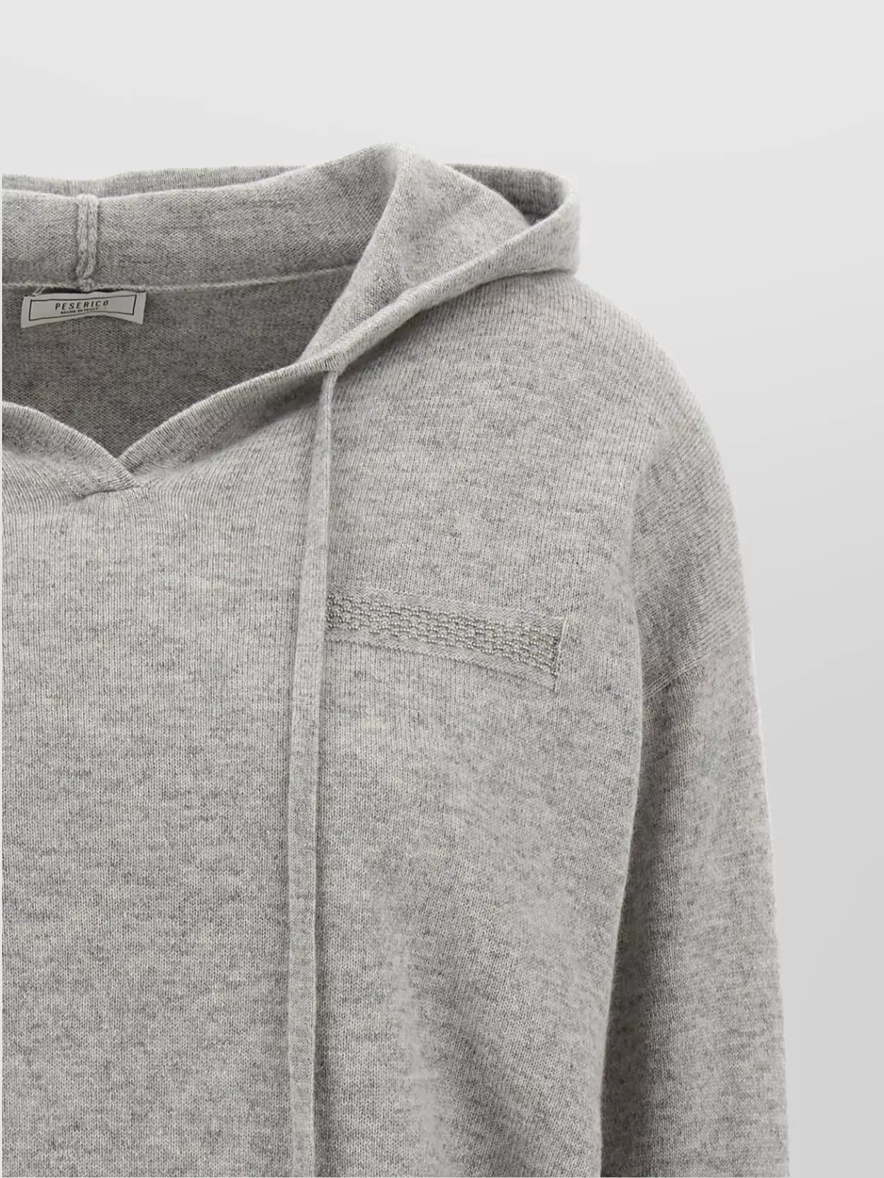 Peserico 'Shine Point' Hooded Knit Sweater