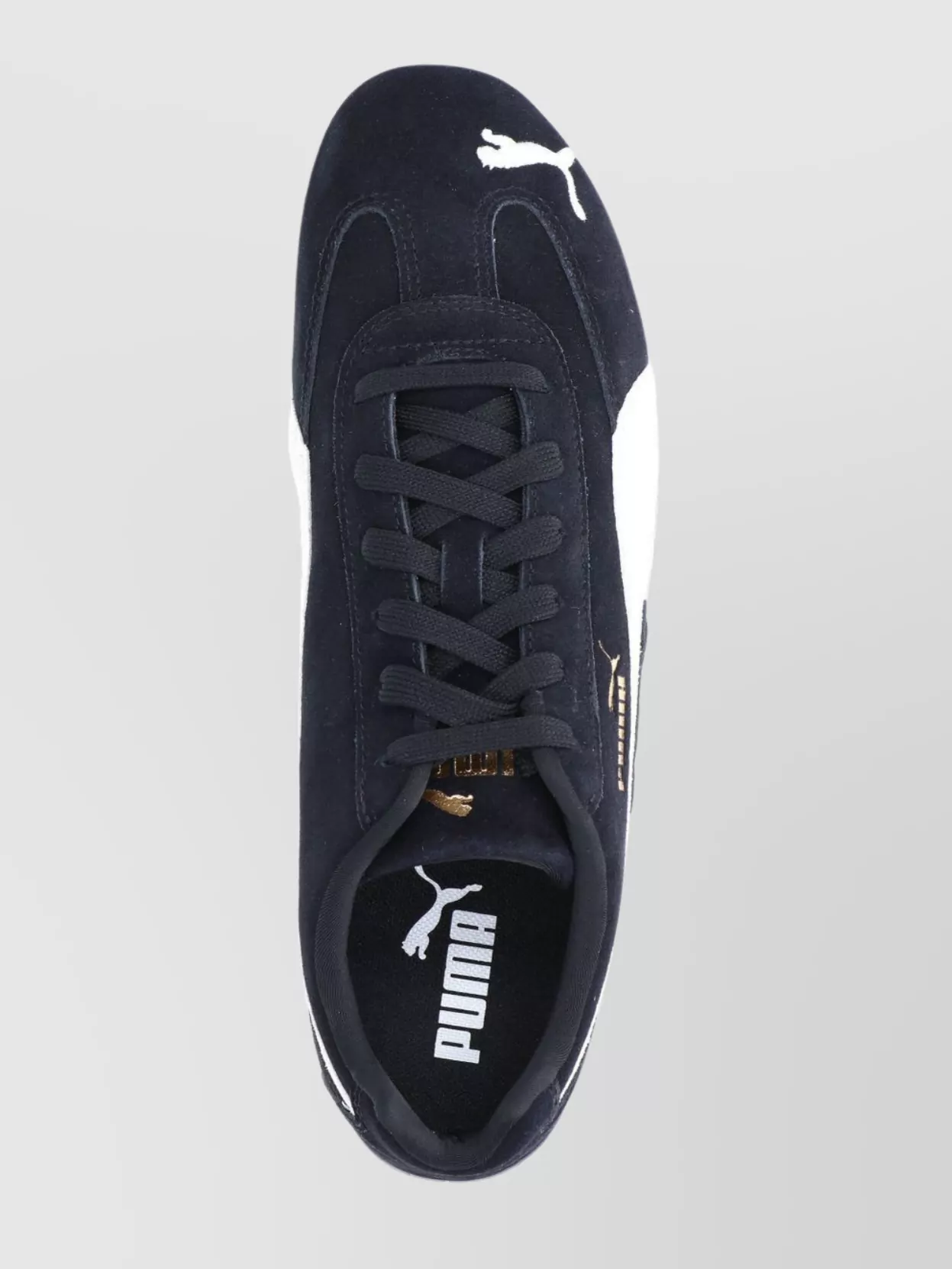 Puma 'speedcat' Black Sneakers With Logo Print On The Side And Logo Lettering On The Side