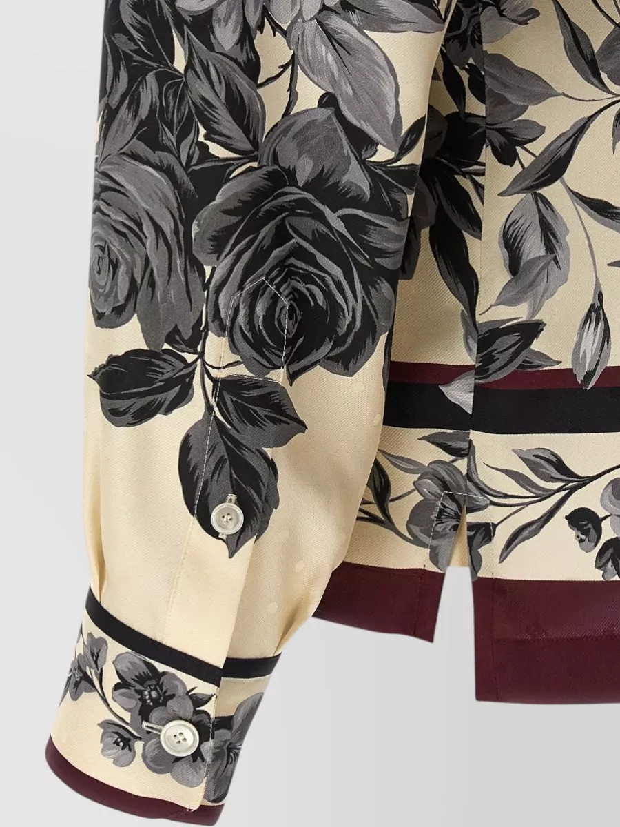 Dolce&Gabbana Bouquet Fiori Floral Long Sleeve Shirt