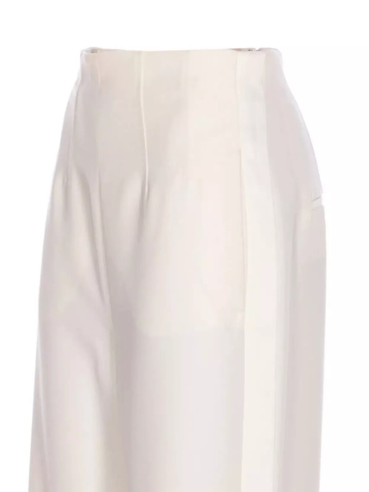 Max Mara High Waist Straight Leg Trousers With Pockets