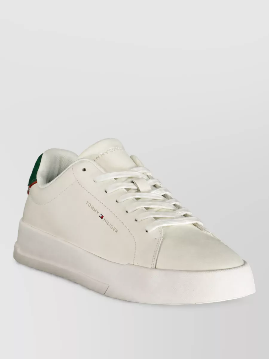 Tommy Hilfiger Leather Lace-Up Sneakers