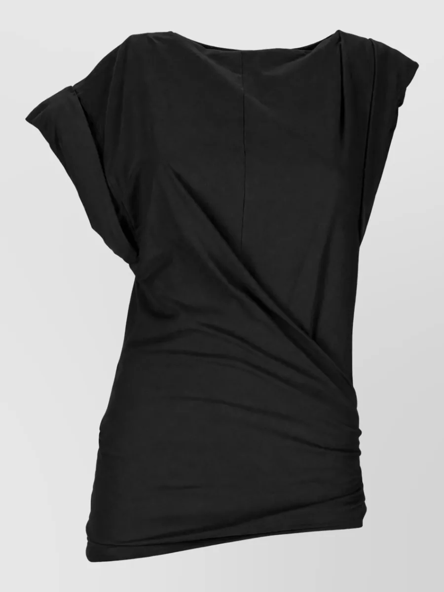 Isabel Marant Draped Casual Loose Fit Round Neck T-Shirt