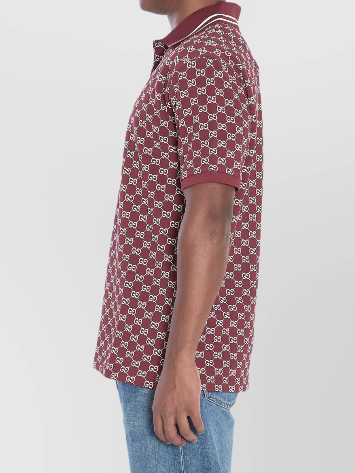 Gucci Jacquard Cotton Piqué Polo Shirt