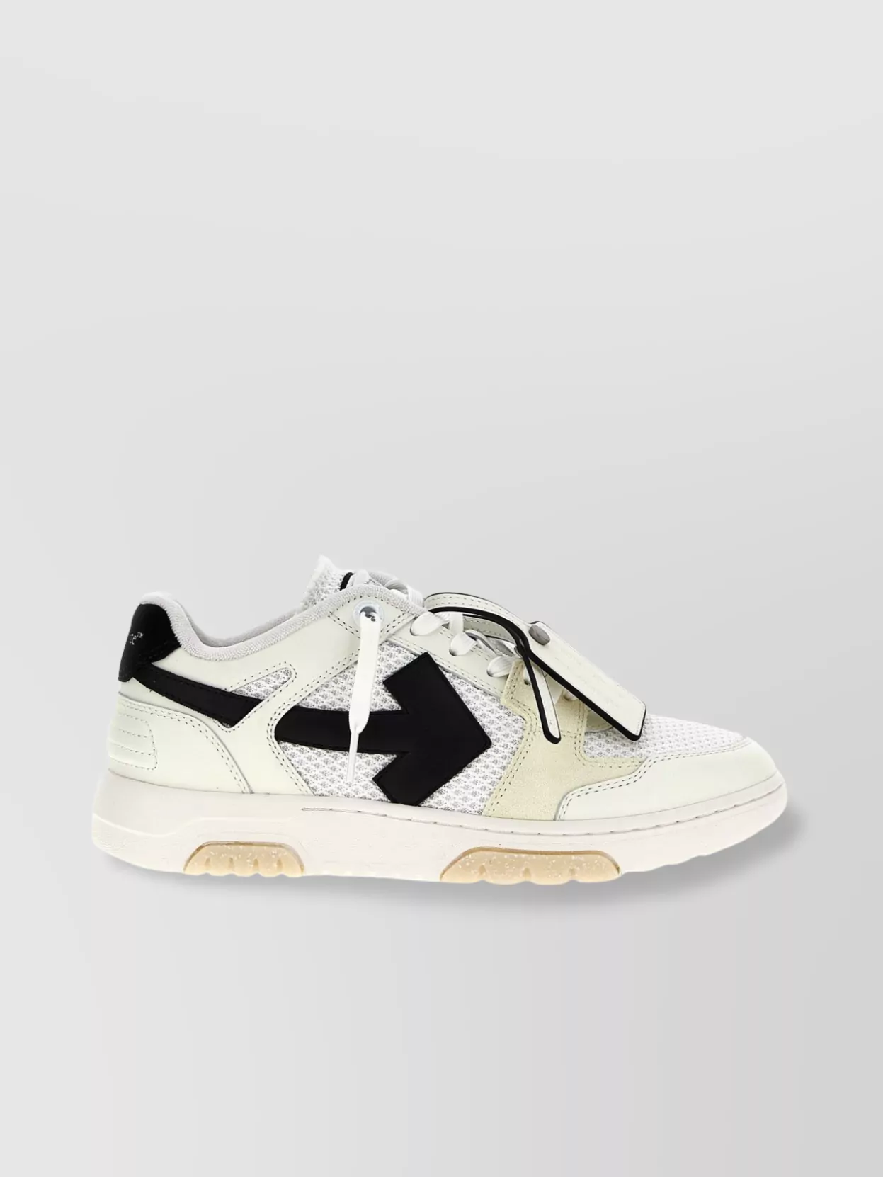 Off-White Leather Low-Top Sneakers