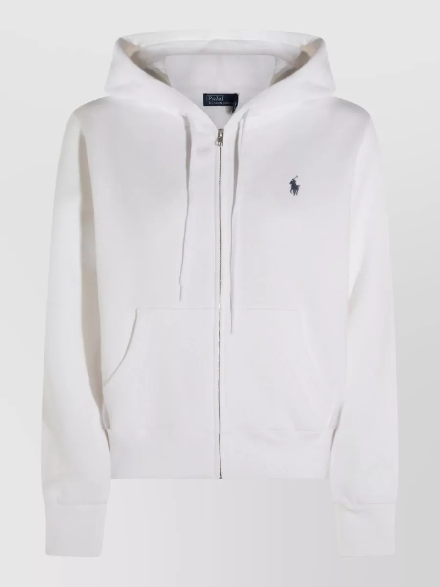 Polo Ralph Lauren Hooded Knitwear Sweatshirt Front Pockets In Neutral