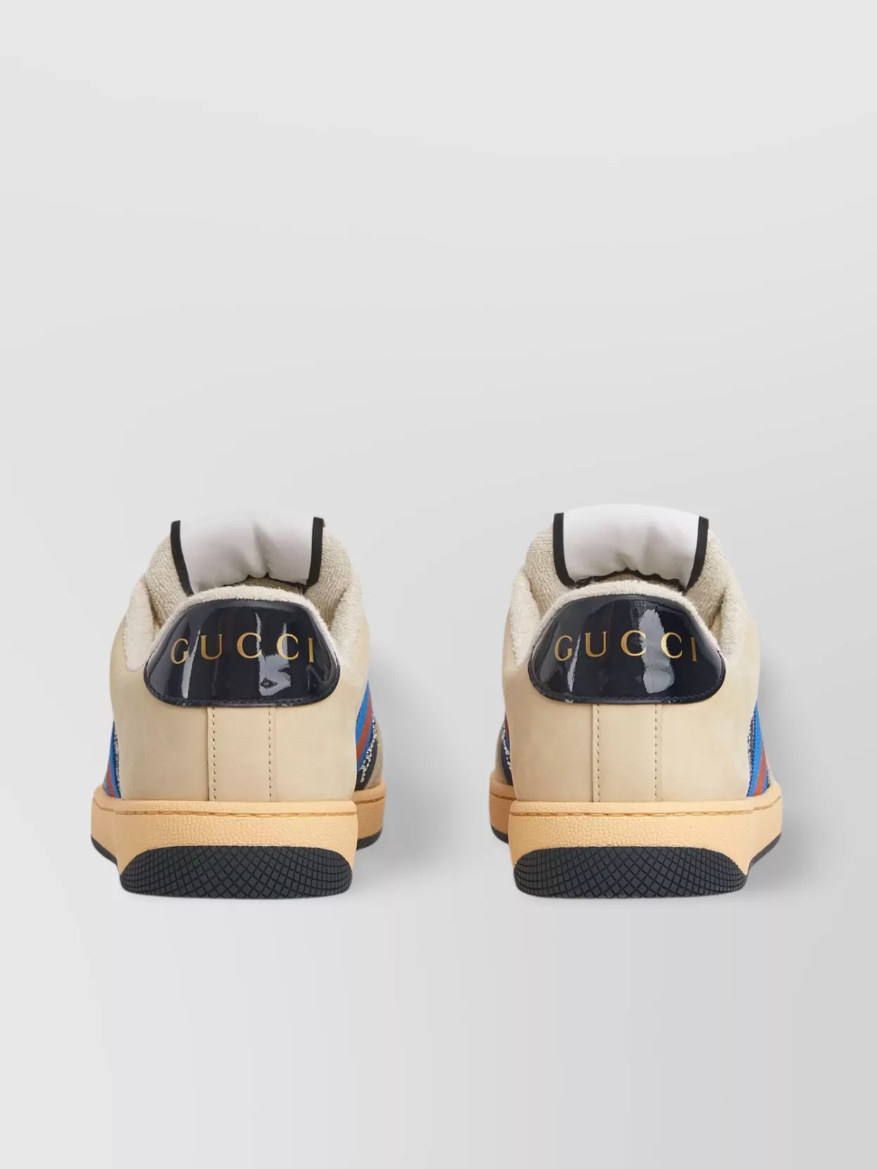 Gucci Denim Sneakers Embellished Gg Crystals
