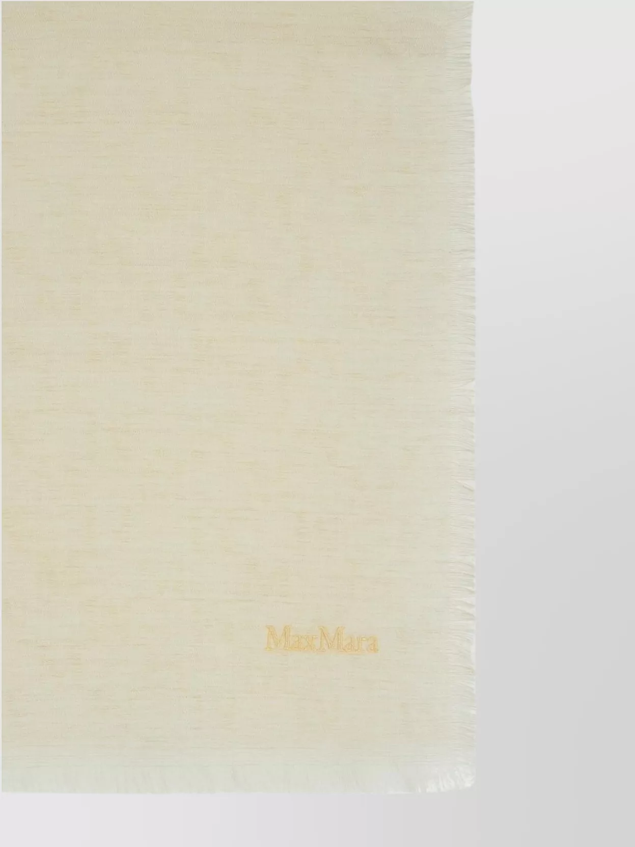 Max Mara Wool Scarf Tela Magico' With Frayed Edges