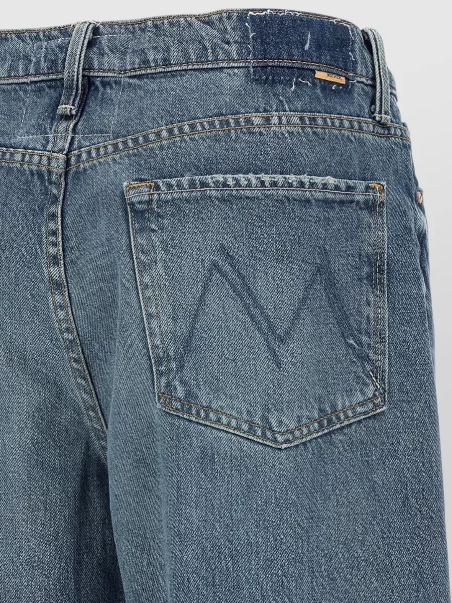 Mother Flood Wide Leg Jeans Belt Loops
