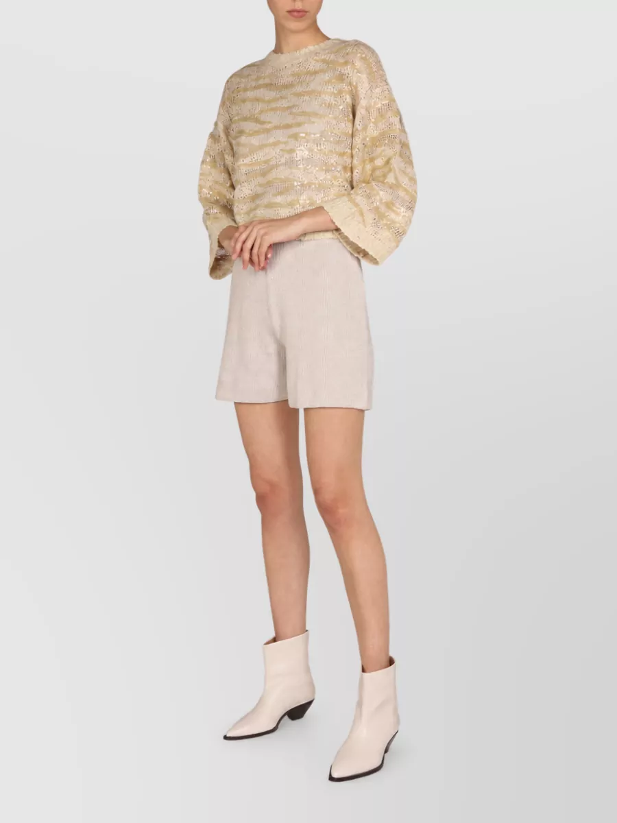 Brunello Cucinelli perforated mesh sweatshirt
