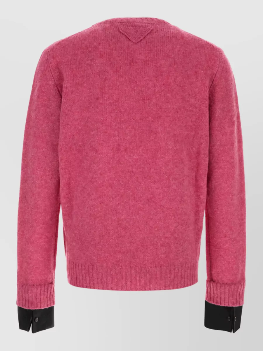 Prada Virgin Wool Crew-Neck Sweater