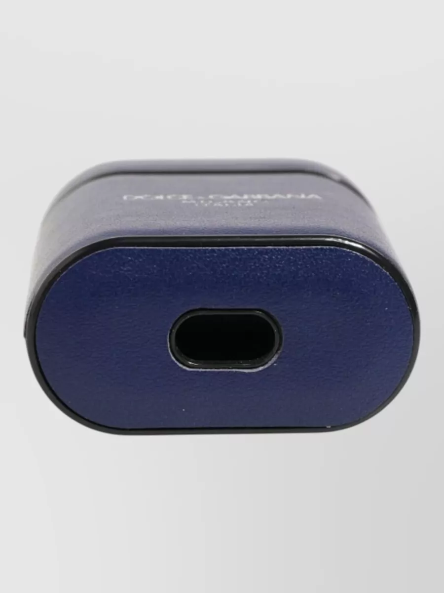 Dolce&Gabbana Leather Logo Print Airpods Case