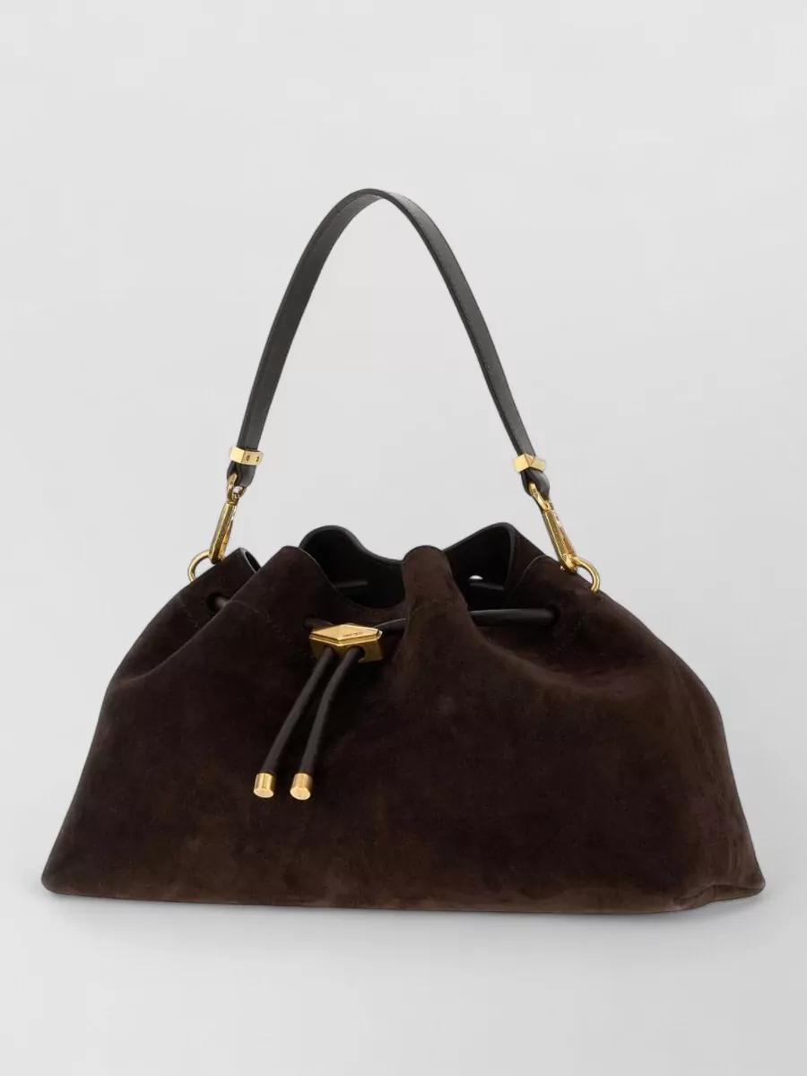 Jimmy Choo Bon Bon Suede Bucket Bag