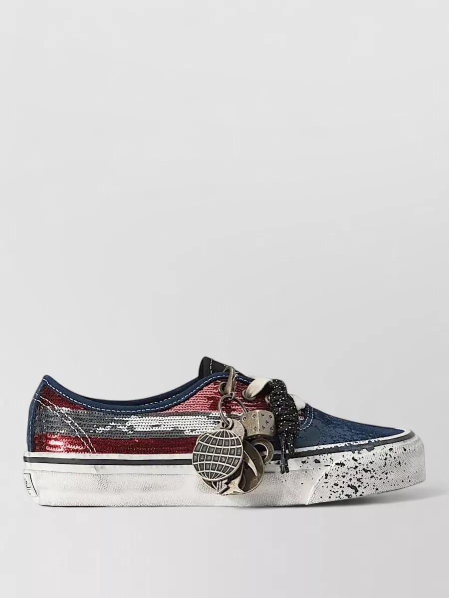 Vans Sequin Canvas Low-Top Sneakers