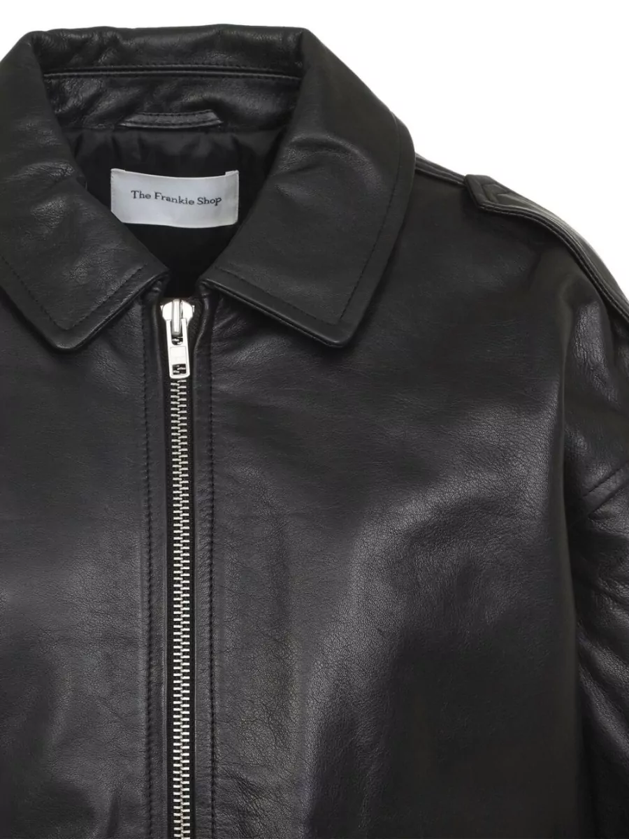 The Frankie Shop Leather Coat