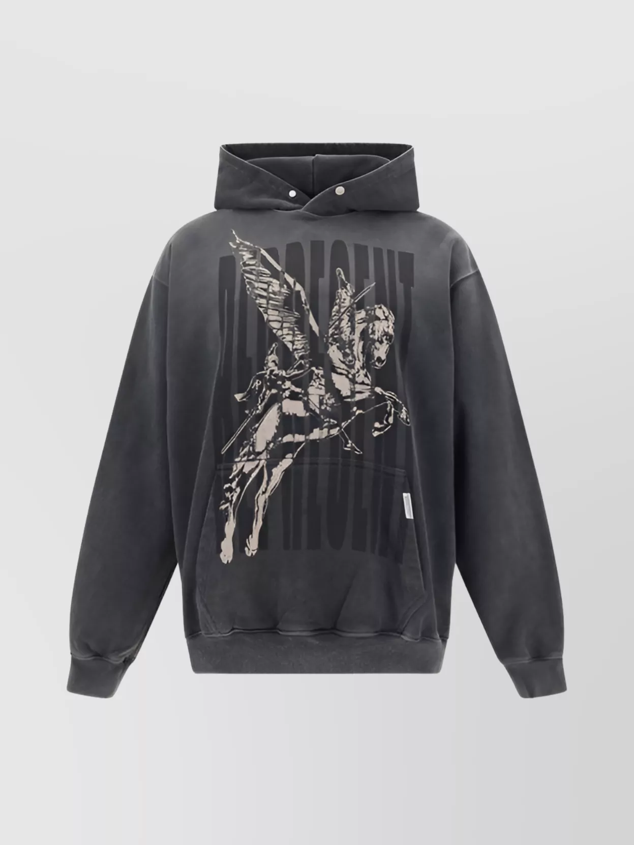 Shop Represent Graphic Print Hooded Sweater With Kangaroo Pocket