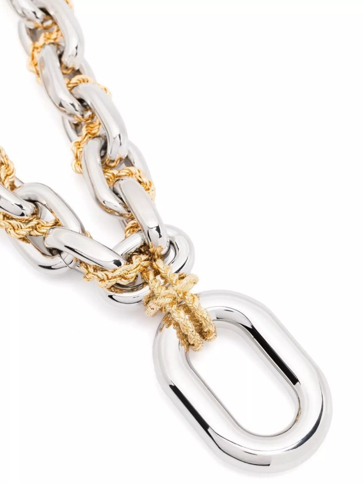 Paco Rabanne Chunky Chain Pendant Necklace