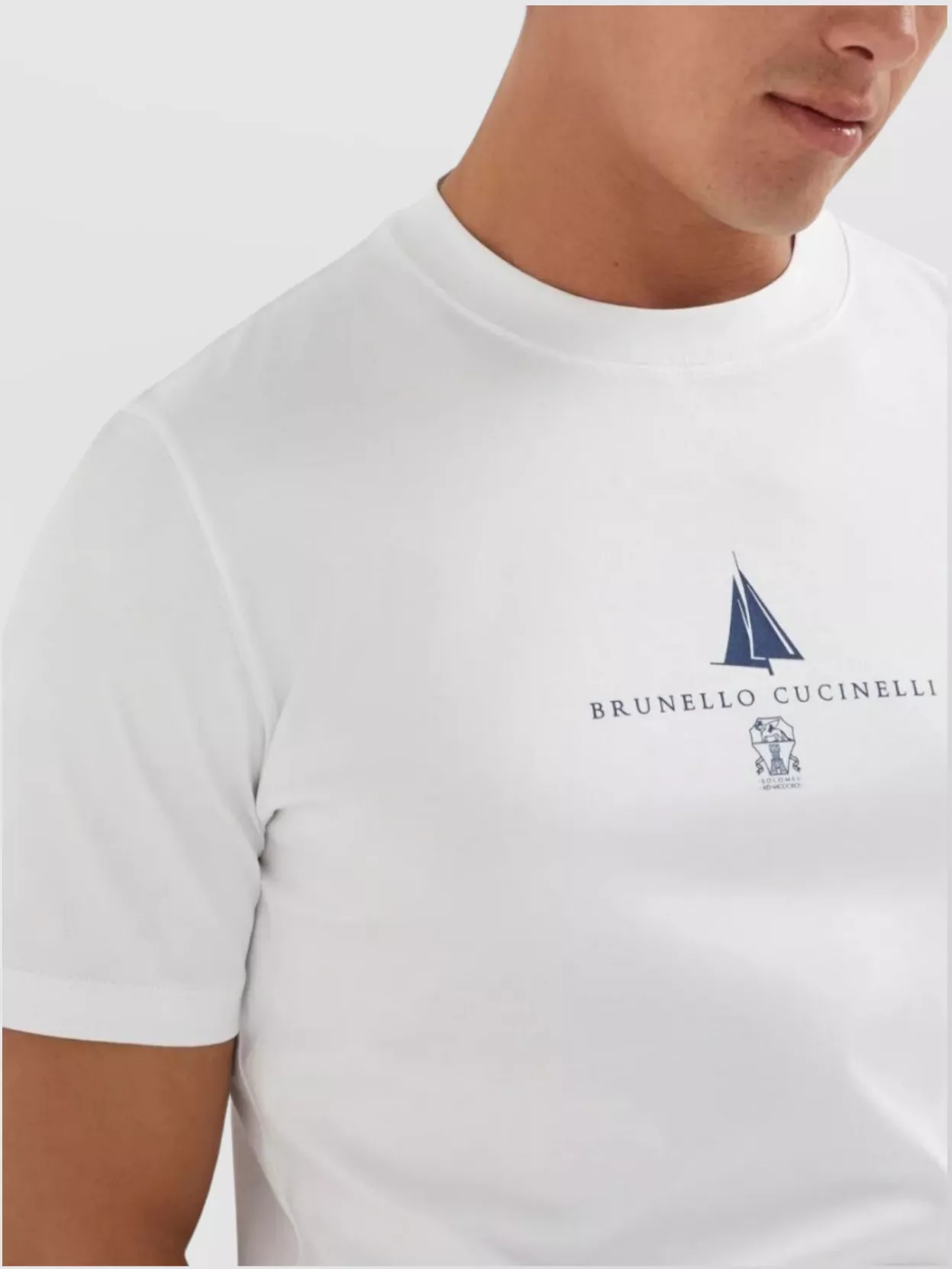 Brunello Cucinelli Graphic Print Short Sleeve T-Shirt