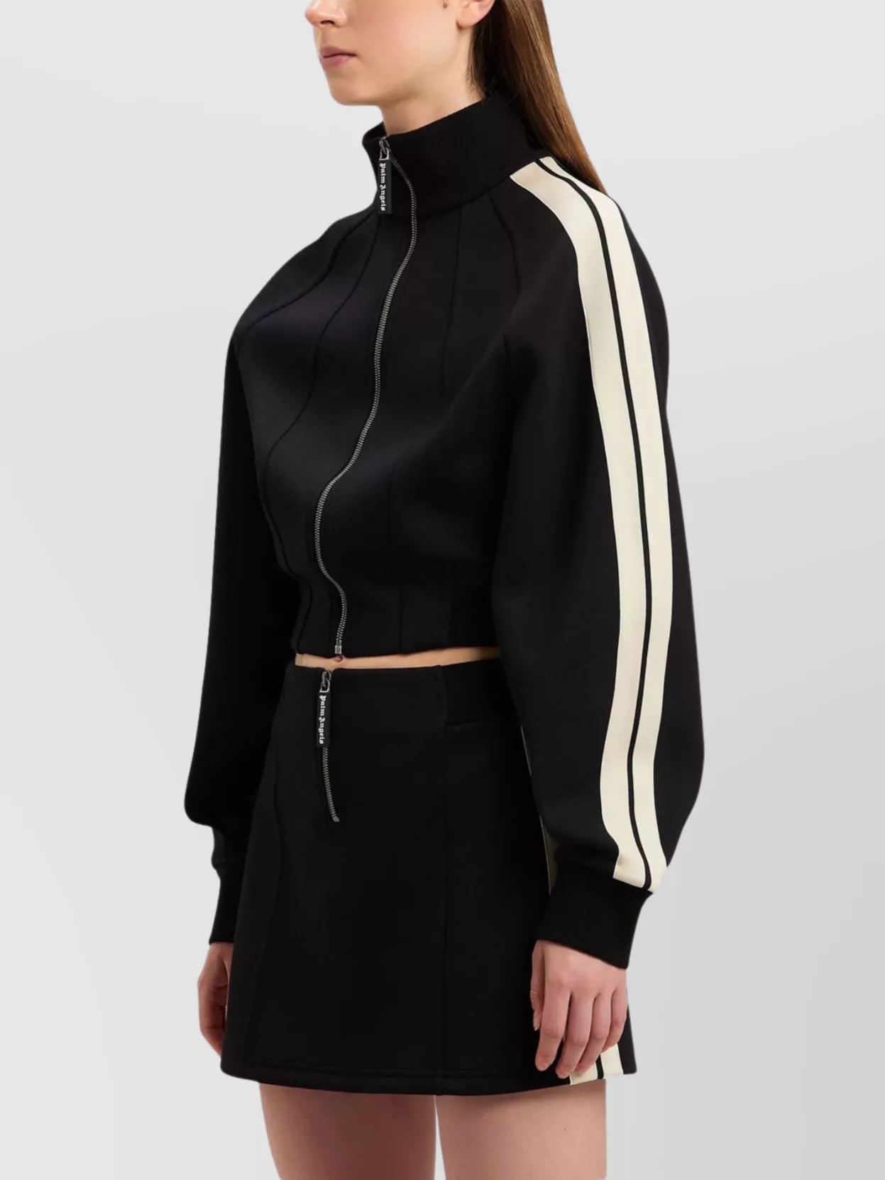 Palm Angels Zip-up Sculptural Track Jacket