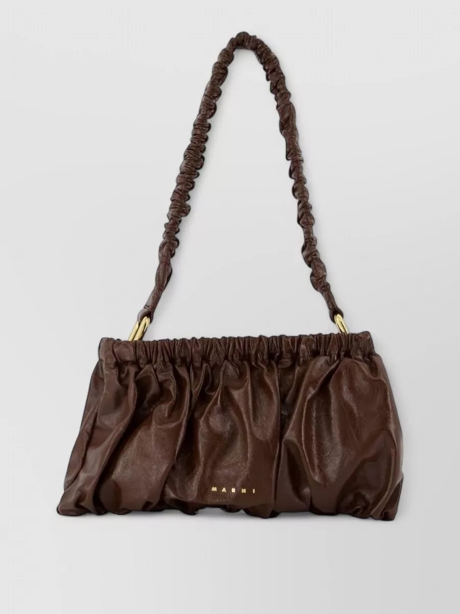 Marni leather clutch bag