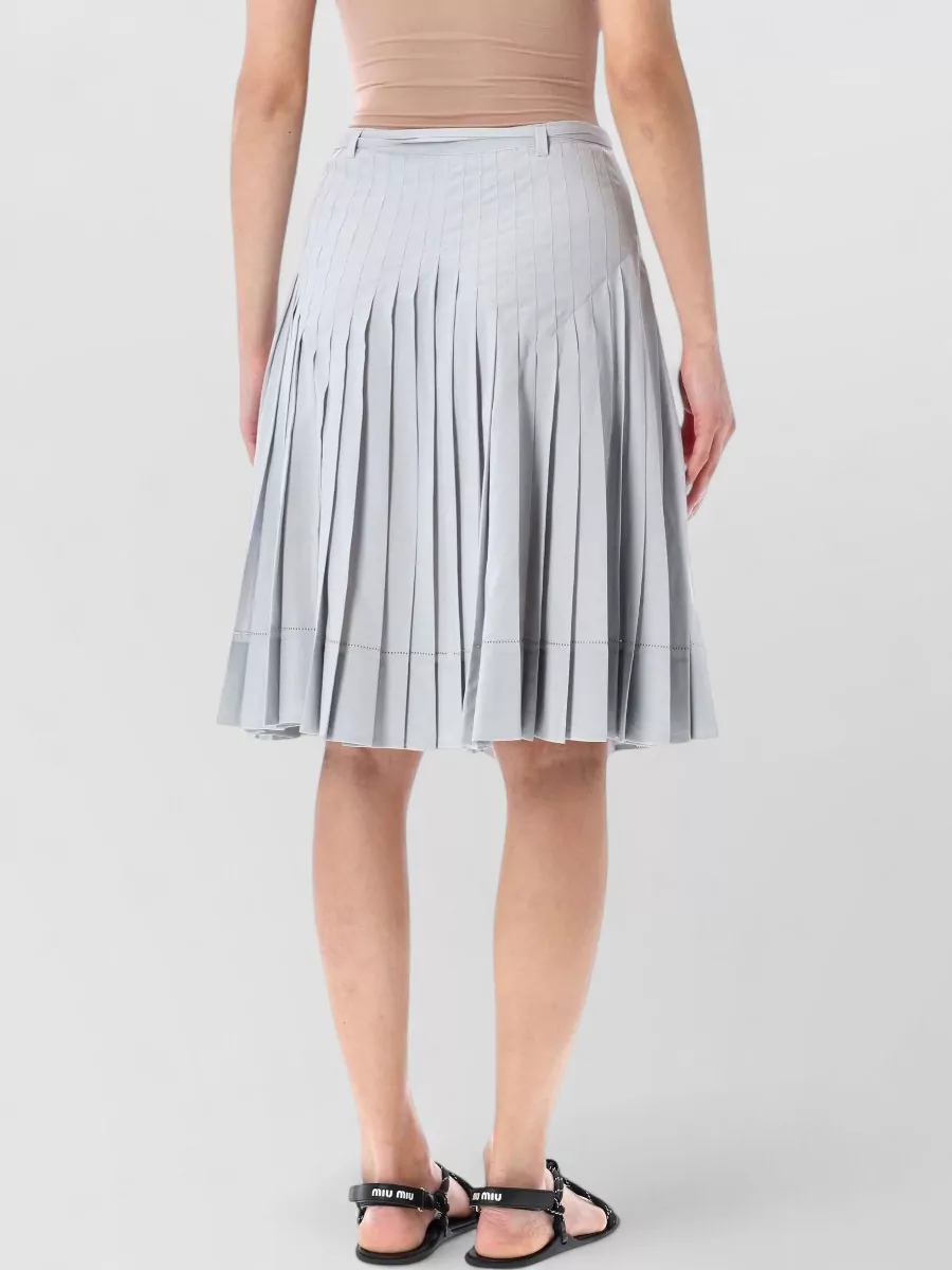 Low Classic Pleated High-Rise Mini Skirt