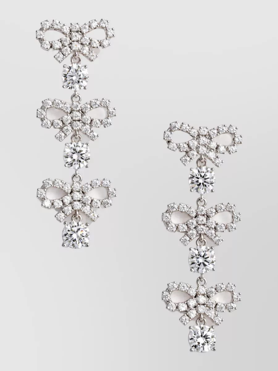 Self-Portrait Crystal-Embellished Earrings