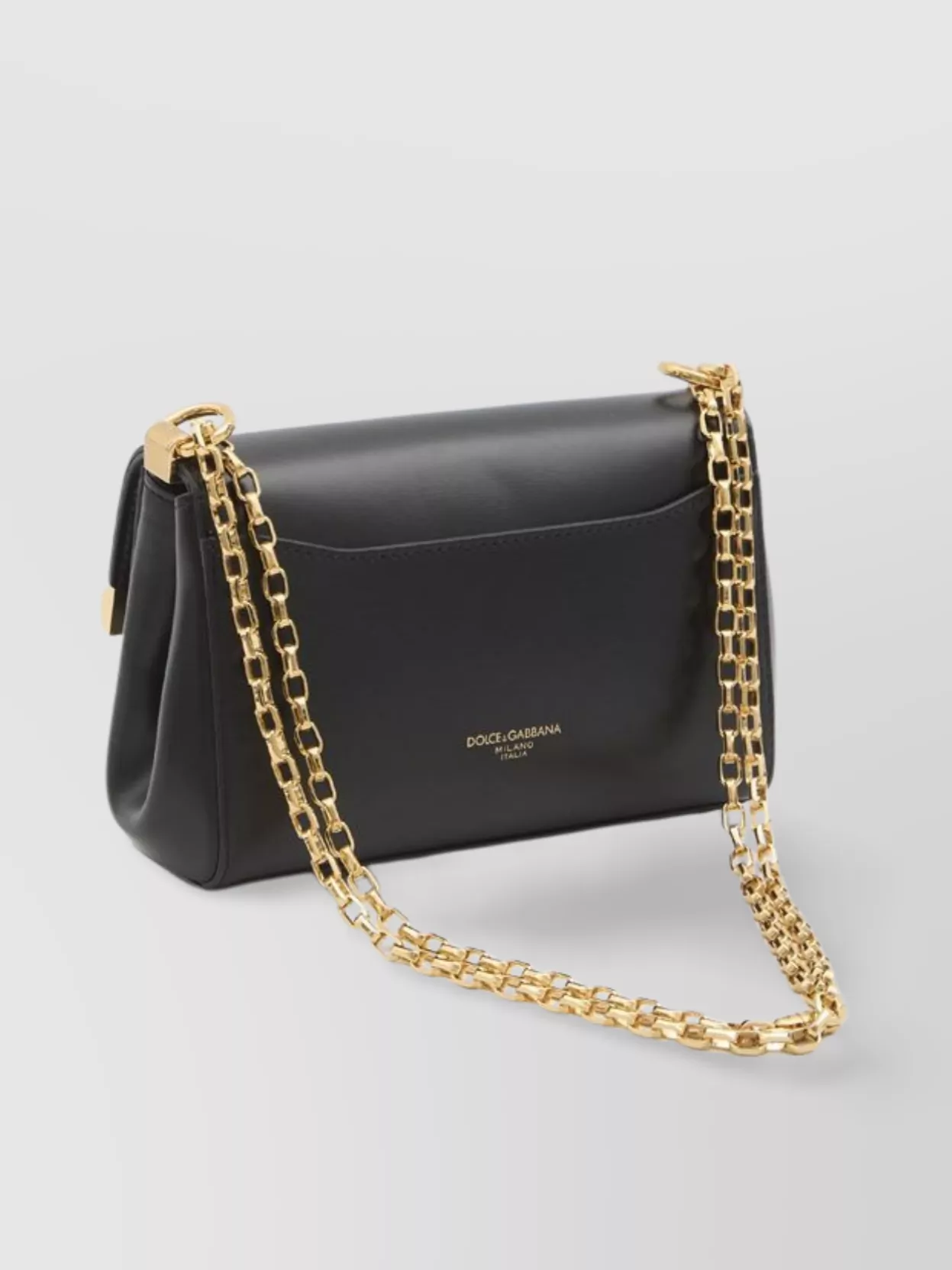 Dolce & Gabbana Compact Marlene Leather Shoulder Bag