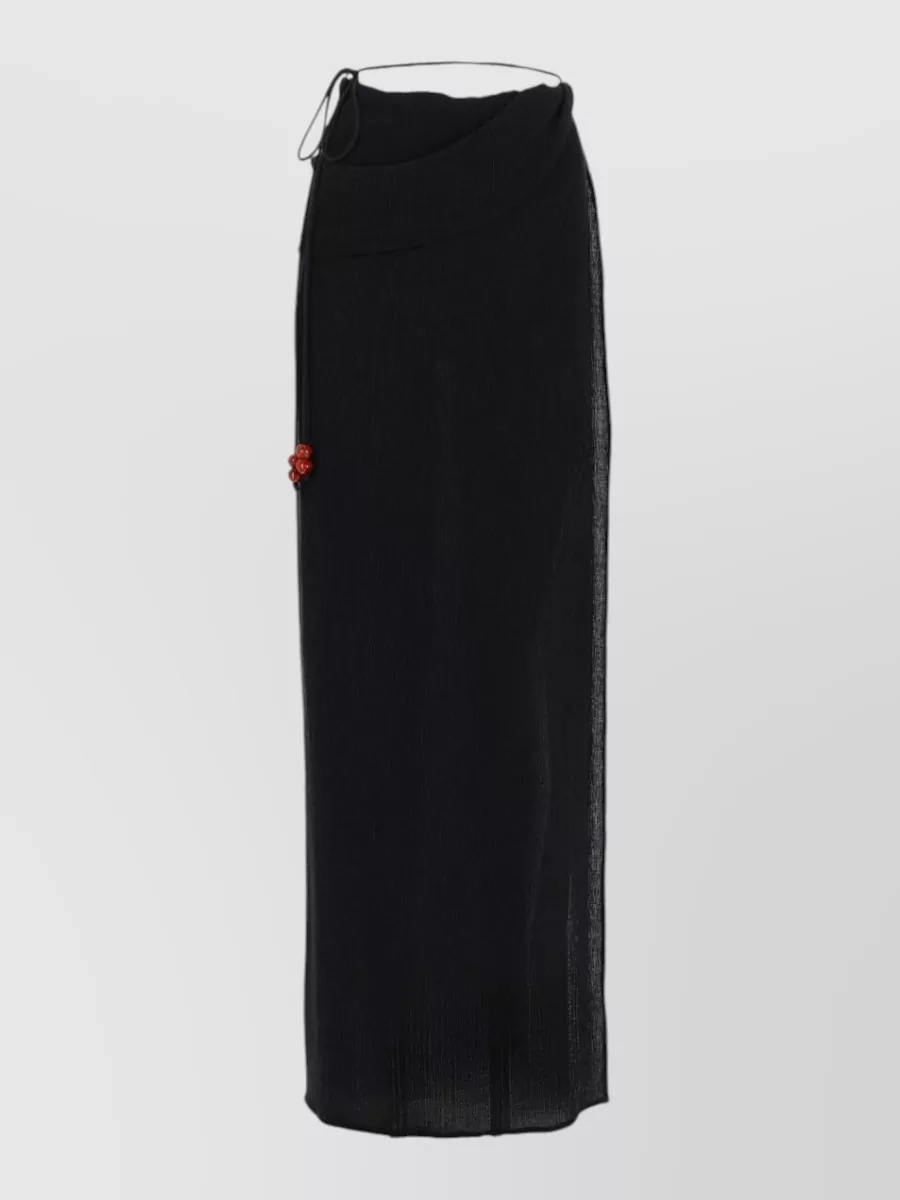 Magda Butrym Draped Wrap Maxi Skirt