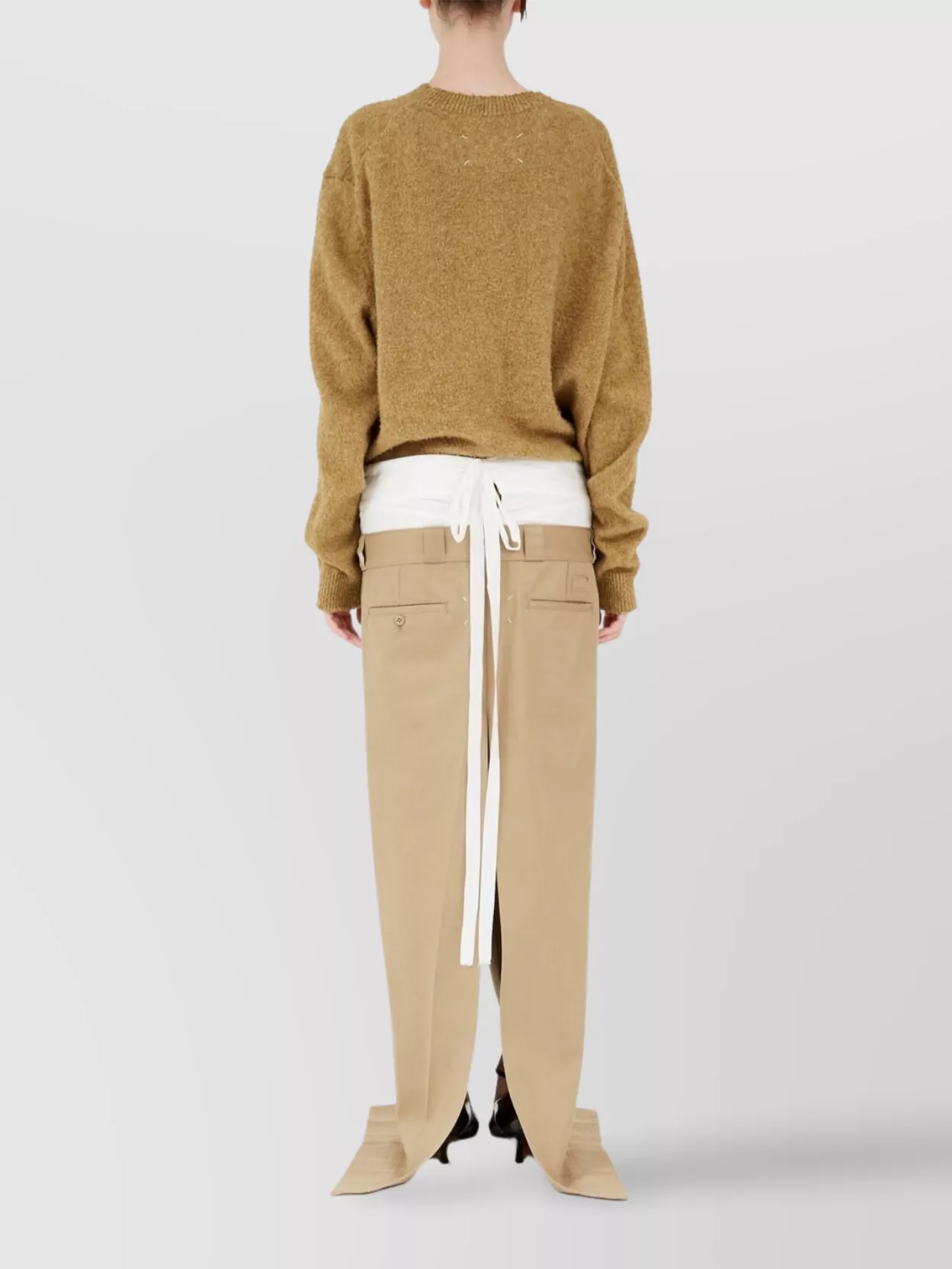 Maison Margiela Layered High Waist Long Skirt