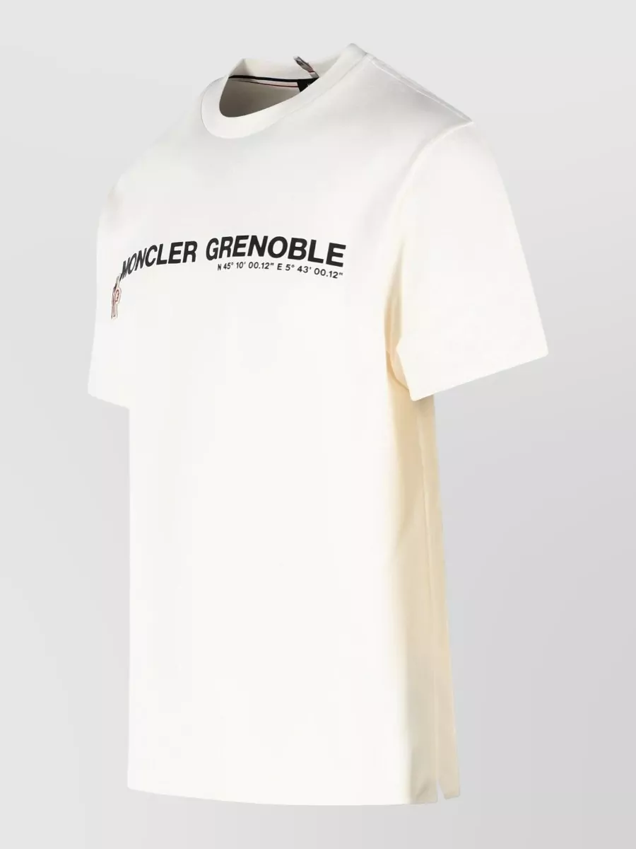 Moncler Grenoble Stretch Cotton Crew Neck T Shirt