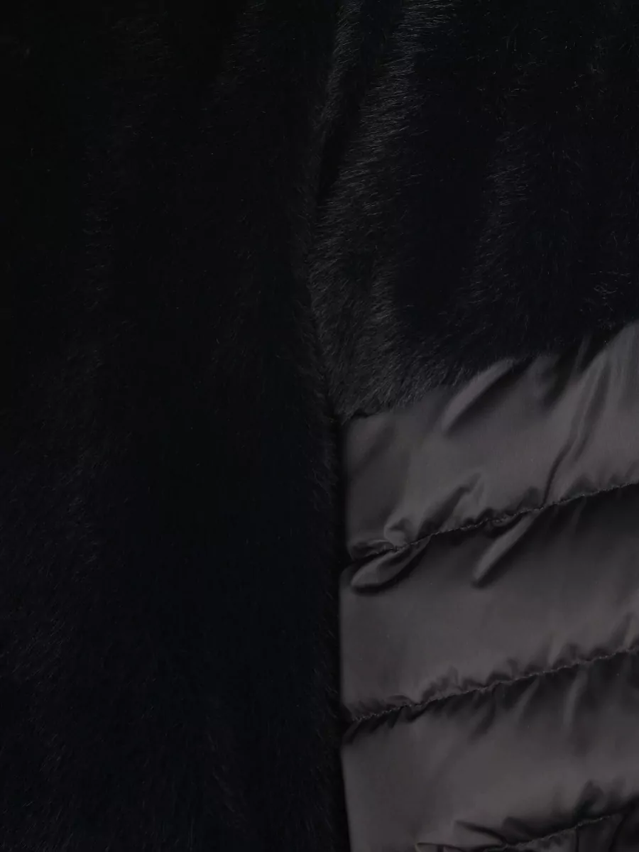 Herno Faux Fur Hooded Coat Padded Hood