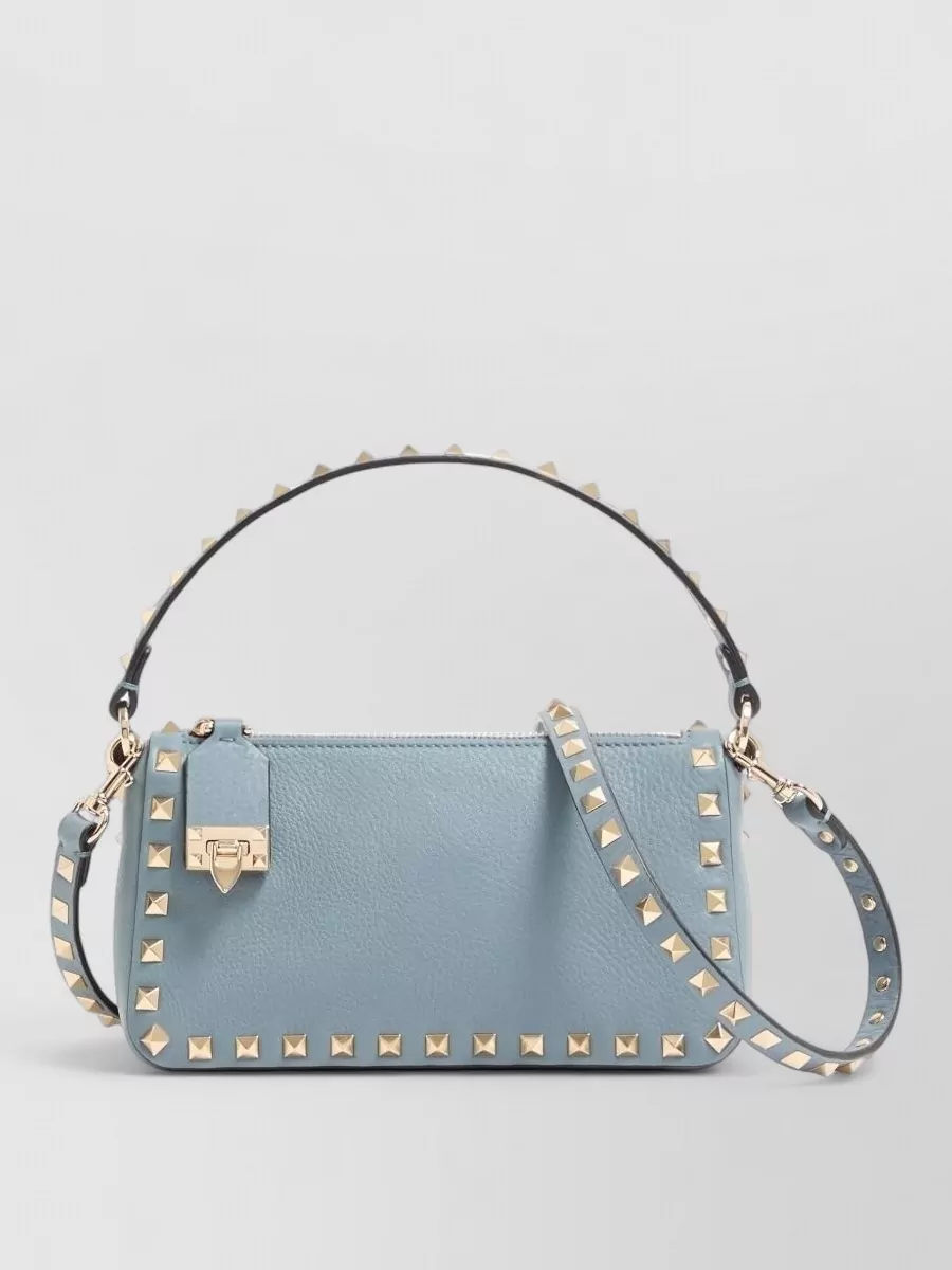 Valentino Garavani Rockstud Leather Shoulder Bag Top Handle