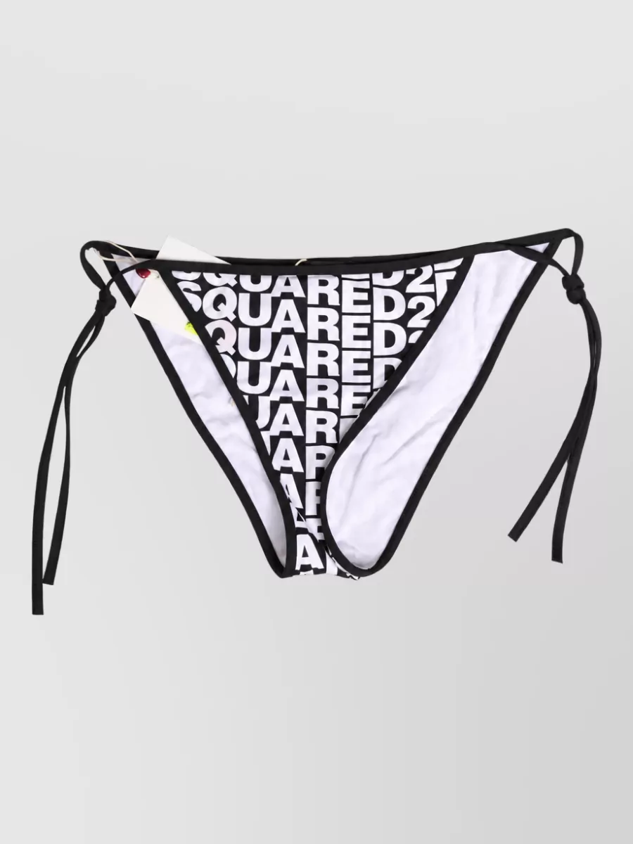 Dsquared2 Logo Print Bikini Bottom