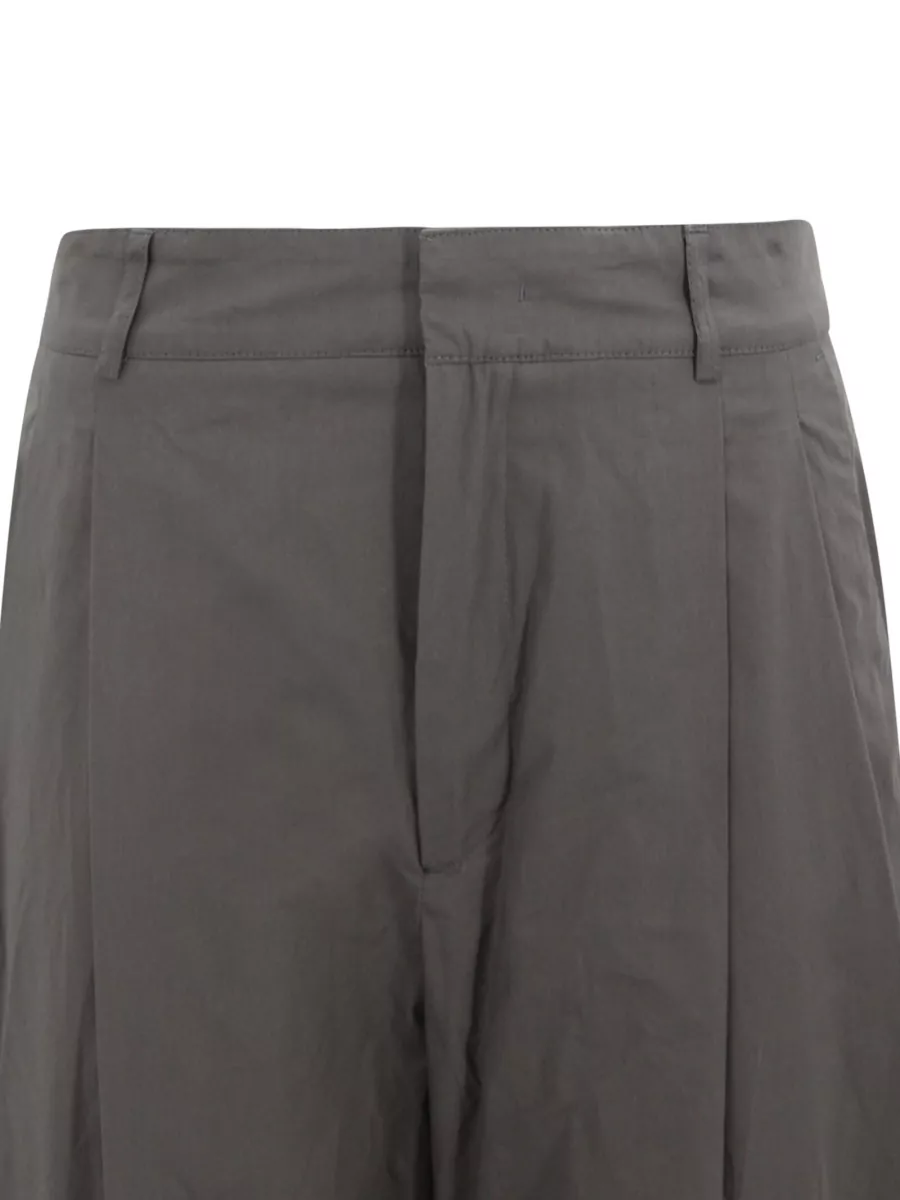 Soeur Virgin Wool Pleated Cropped Trousers