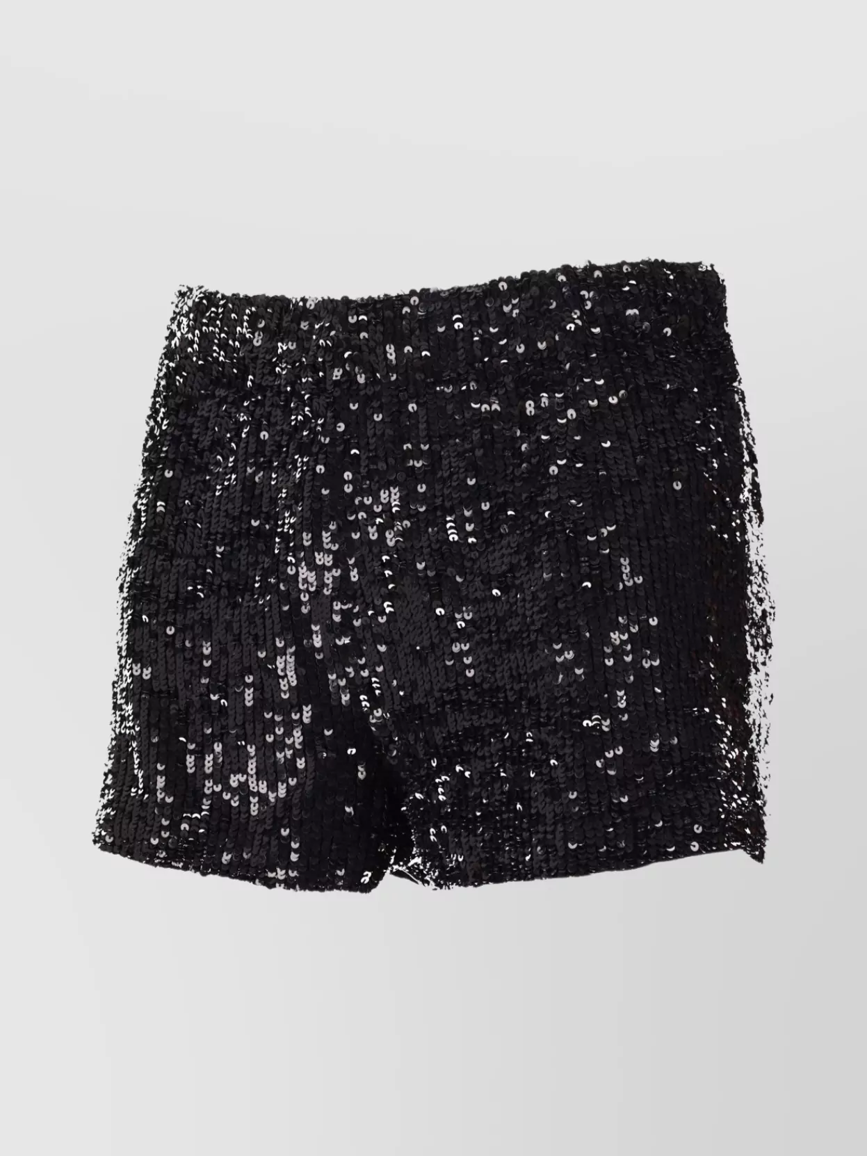 P.a.r.o.s.h Stylish Shorts With Sequin Detail And Elastic In Black