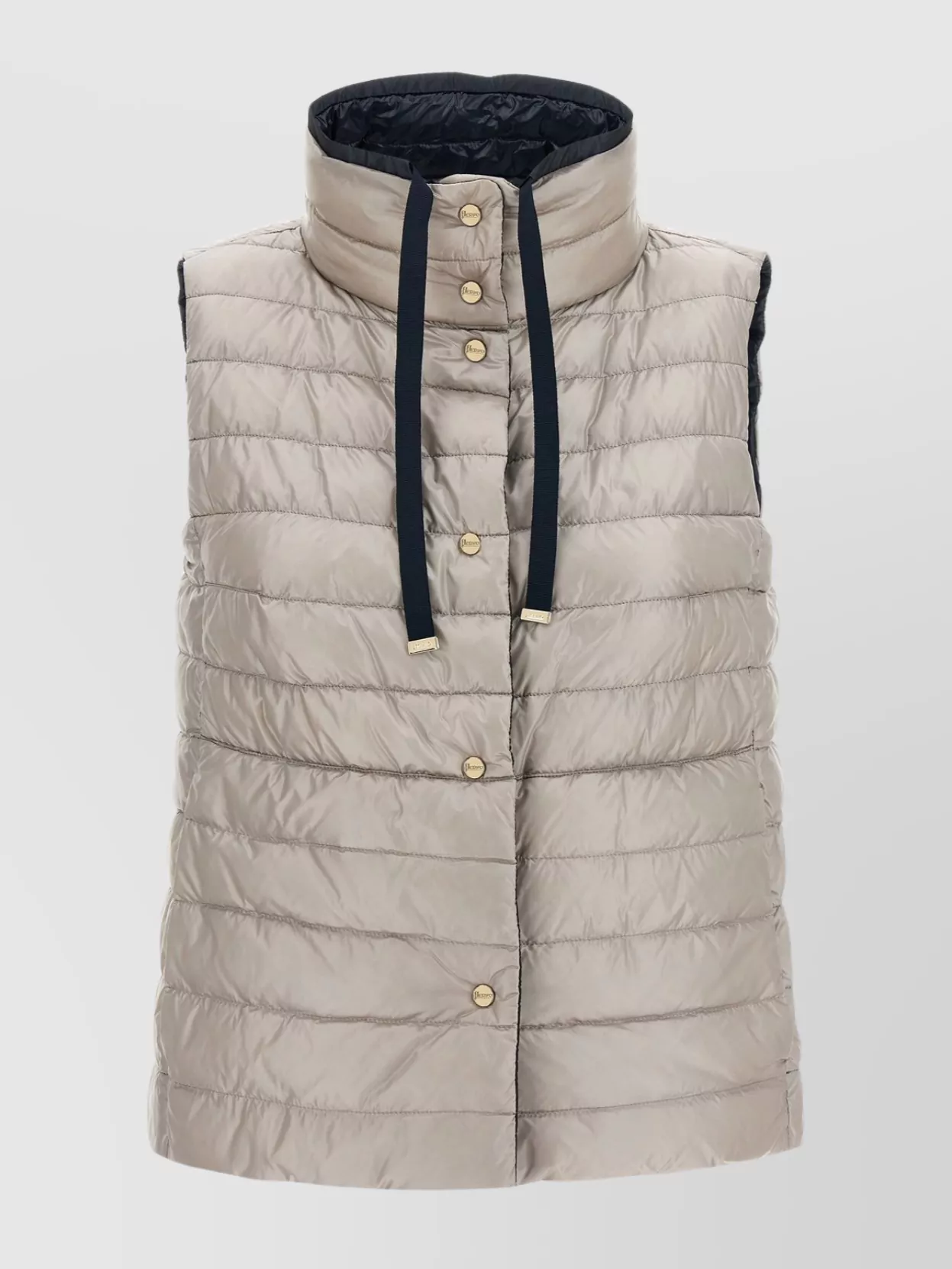 Herno Reversible Padded High Neck Drawstring Vest