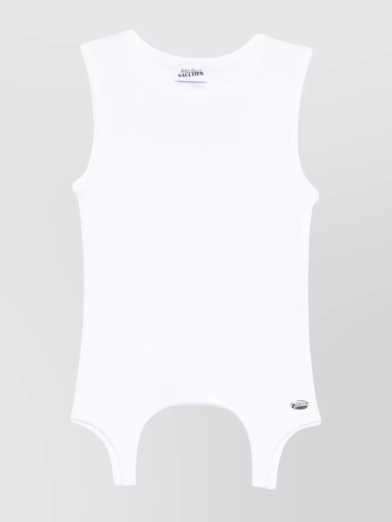 Jean Paul Gaultier Ribbed Tank Top Lingerie Garter