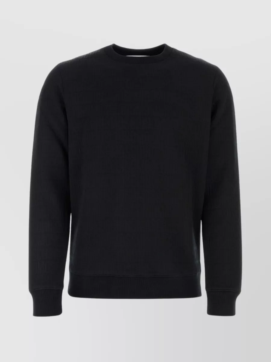 Shop Moschino Polyester Blend Crew-neck Sweatshirt In Black