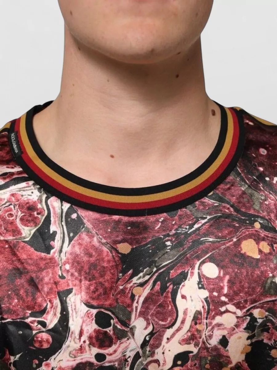 Dolce&Gabbana Marble Print Oversized T-Shirt